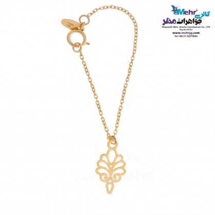 Gold Watch Pendant - Peacock Design-MW0300